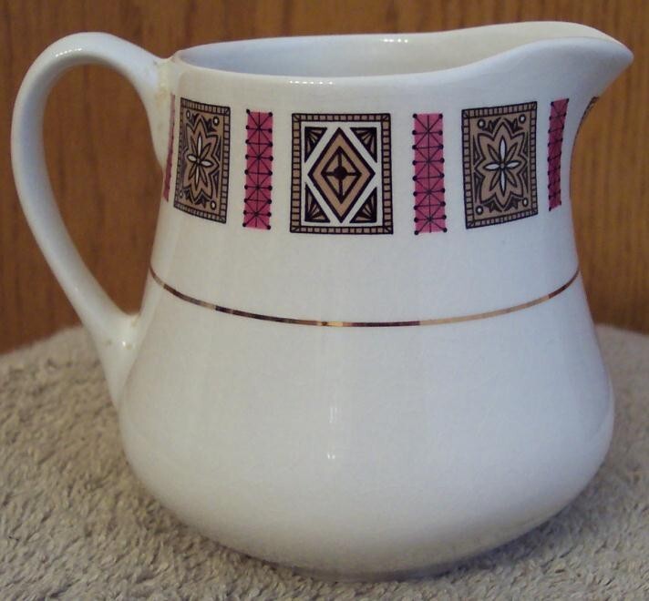 British Anchor Hostess Tableware CREAMER ~ CASINO Pattern