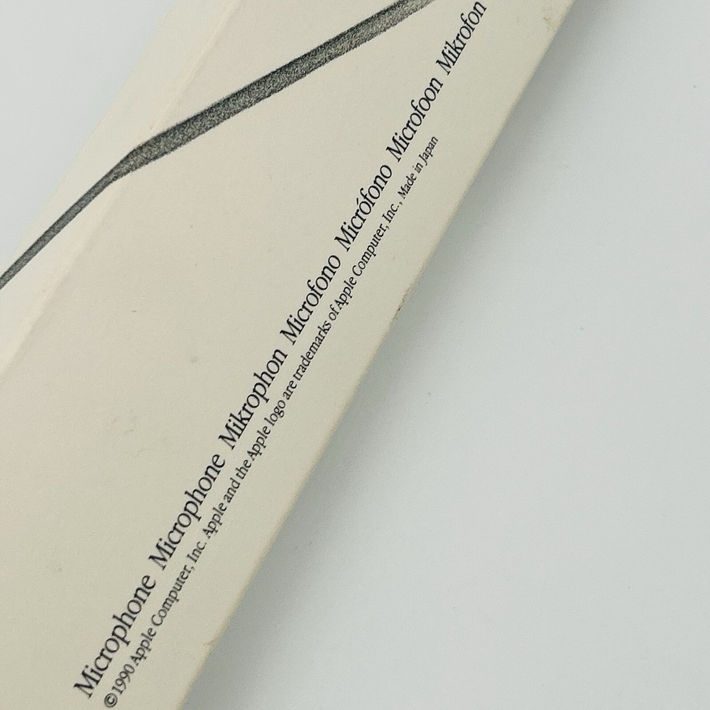 VINTAGE 1990 Apple Microphone Original Box Apple Computer Mic Electronics NEW