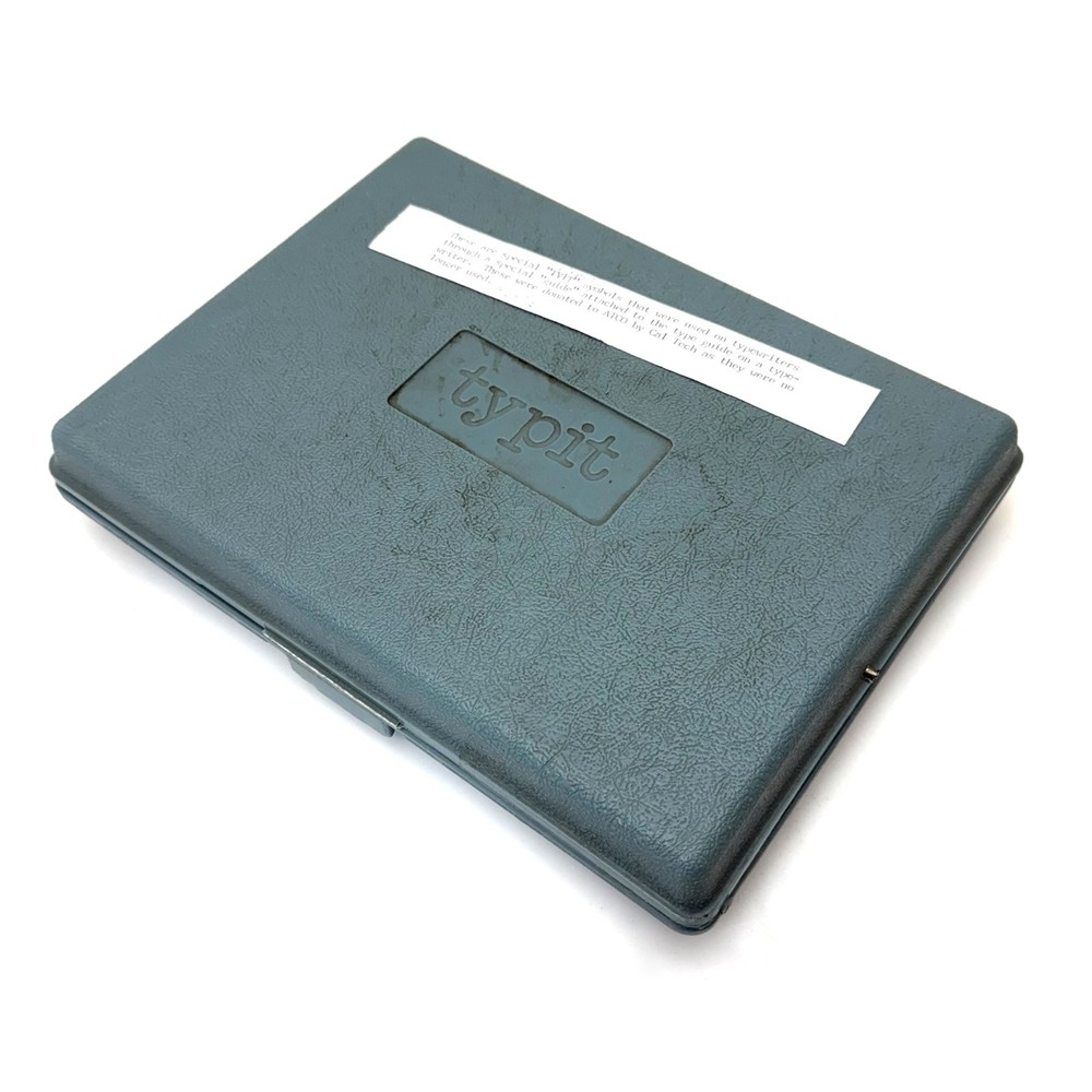 48 Typit Technical Scientific Typewriter Type Slugs w/Case Symbols Engineerings