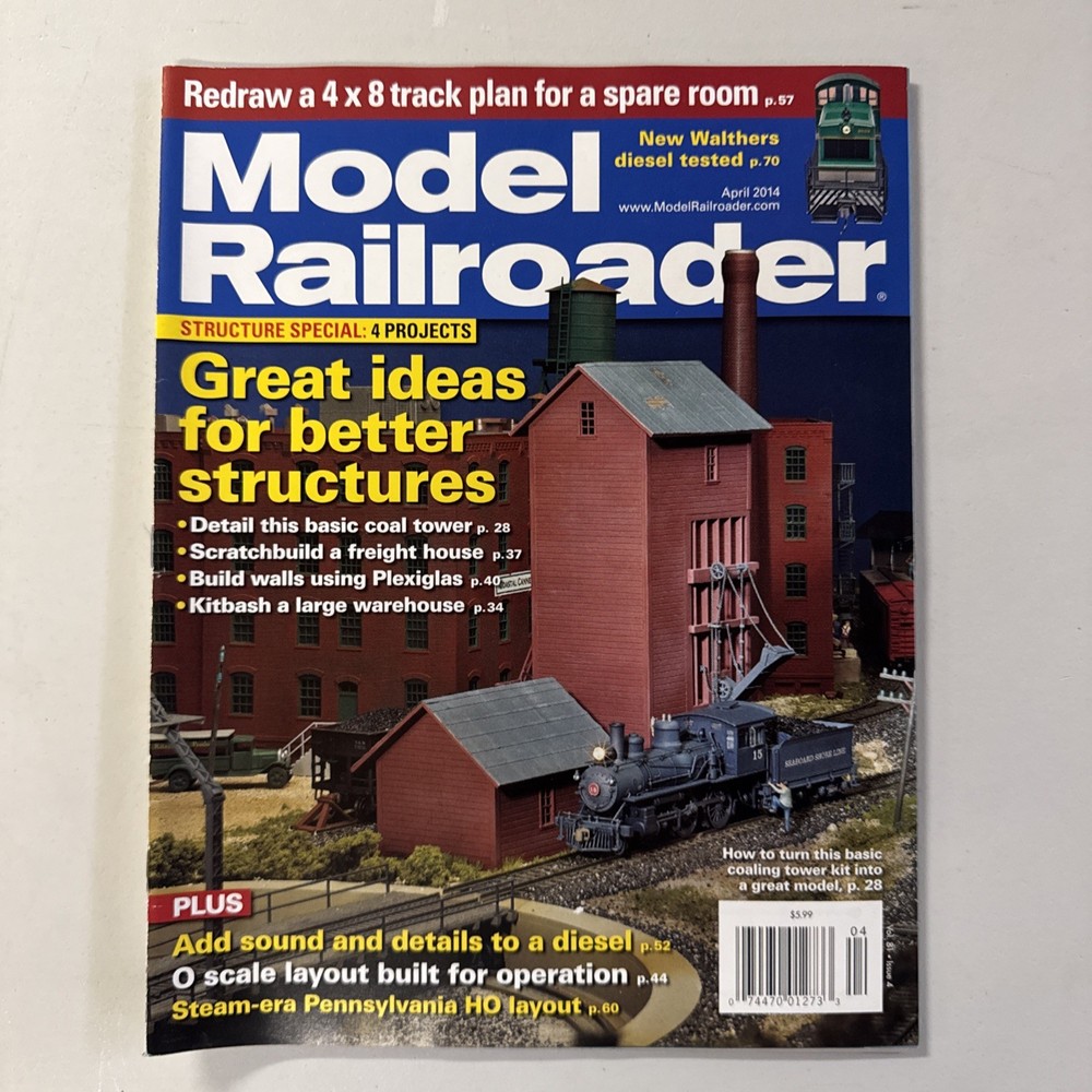 Model Railroader Magazine - Full Year 2014 Complete - Very Good