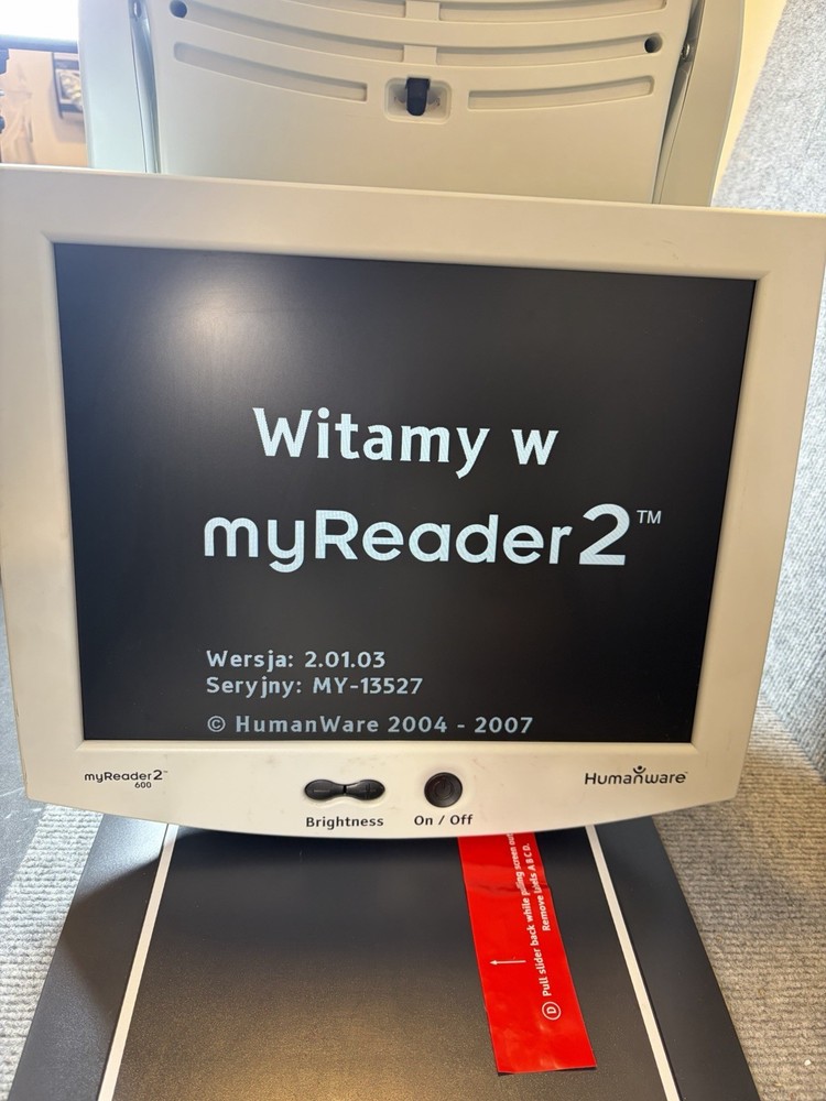 Humanware Low Vision Video Magnifier MyReader 2 (MR601) TESTED NO REMOTE