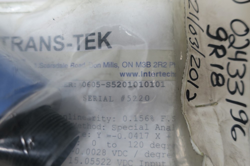 Intertechnology 0605 Rotary Position Transducer