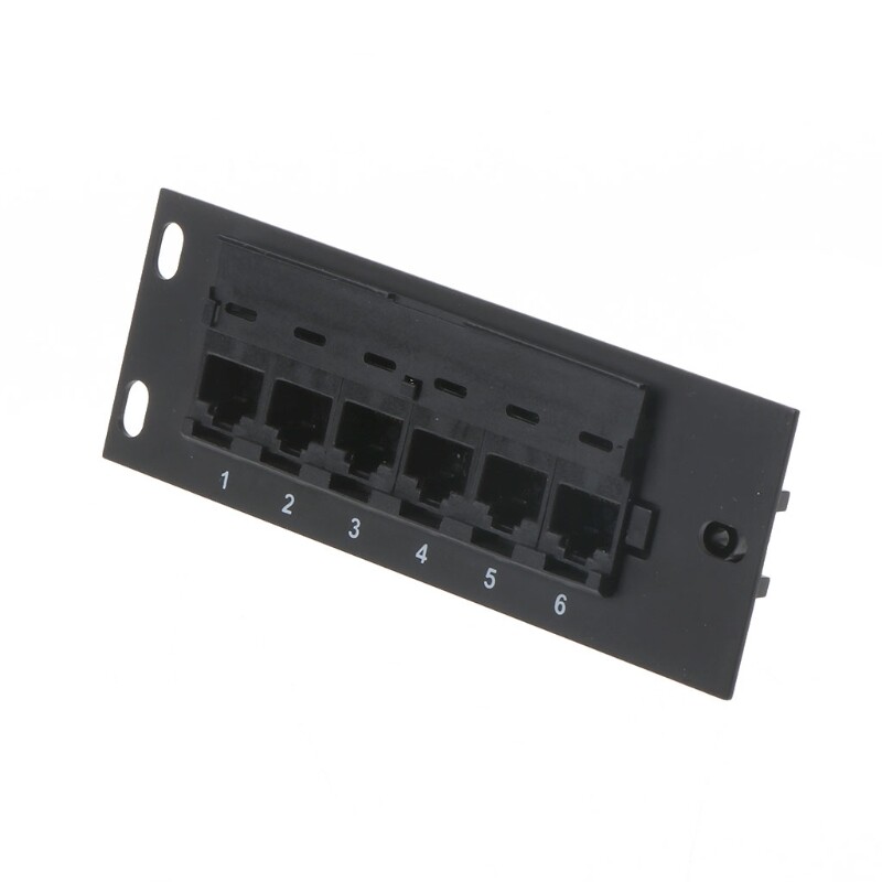 CAT6 RJ45 Networking Cable Adapter 6 Port Panel for Ethernet Networking