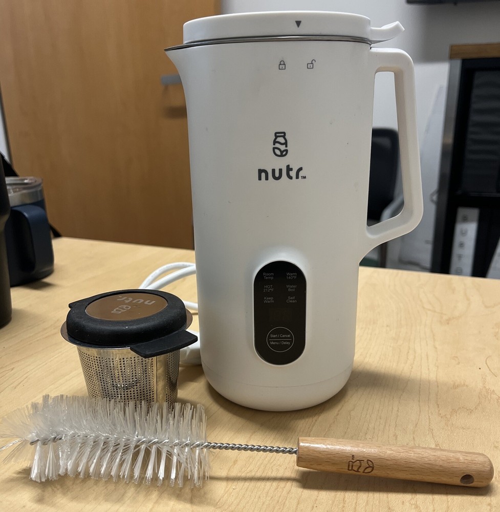 NUTR N2W Single Serving Nut Milk Maker Machine Blender  White