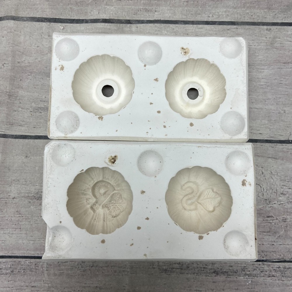 Unbranded Ceramic Casting Mold Pumpkins With Leaf #MC-358