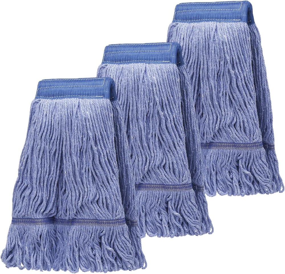 3 Pack Commercial Replace Mop Head, Reusable Mop Head Refills-Replacement Mop