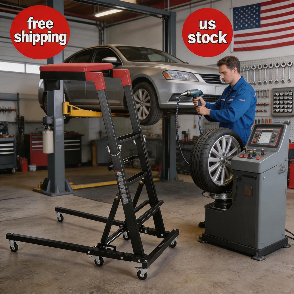 Engine Creeper, Adjustable Height from 48" to 66", 400 LBS Capacity Foldable