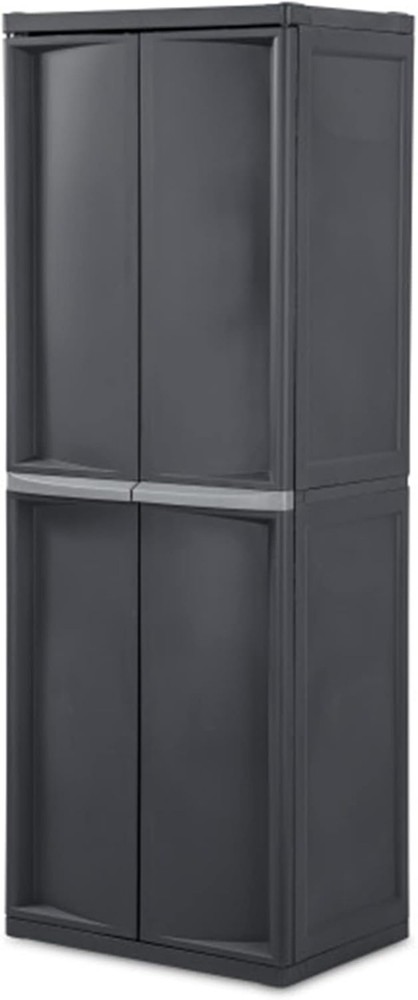 ISterilite Storage Cabinet,Rugged Garage Organizer+Double Doors,Adjustable