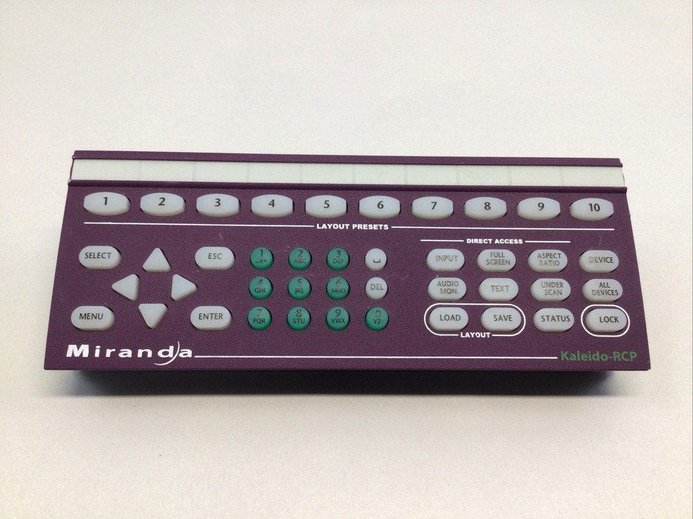 Miranda Kaleido-RCP Remote Control Panel Controller for Kaleido K2