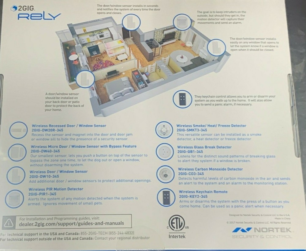 2Gig Rely Home Security Console