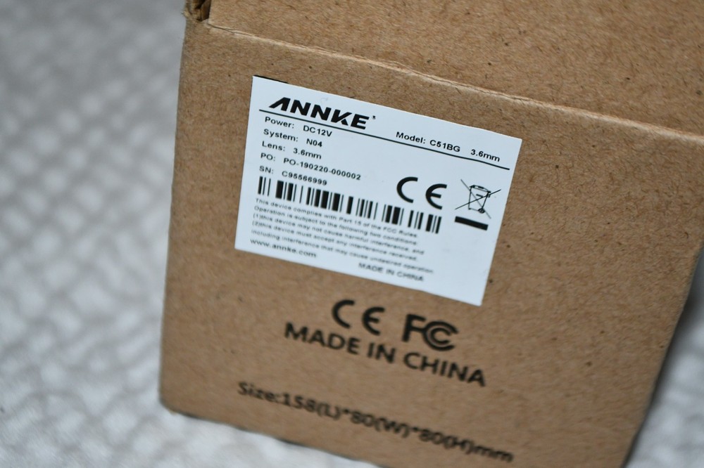 ANNKE C51BG SECURITY CAMERA FOR N04 SYSTEMS NEW 2G