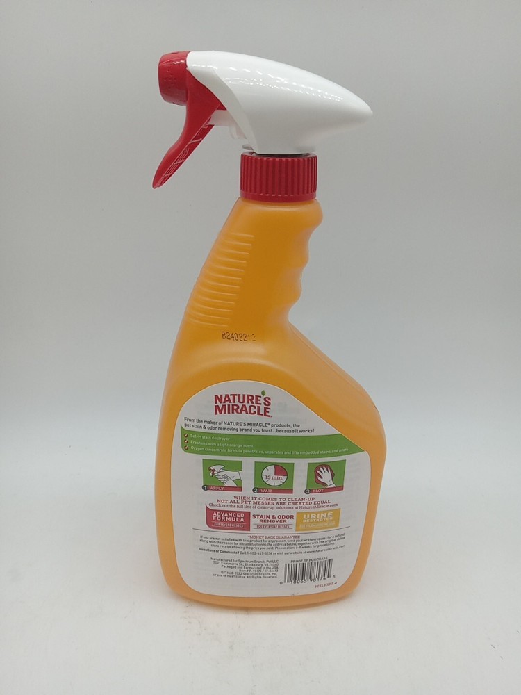 NATURE'S MIRACLE 32oz OXY SET IN STAIN REMOVER. 131