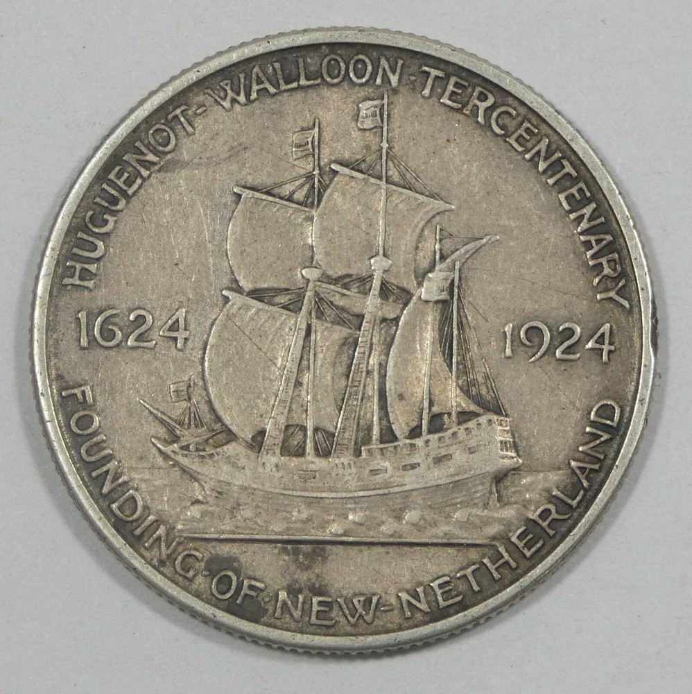 1924 Huguenot-Walloon Tercentenary Commemorative Half Dollar EXTRA FINE