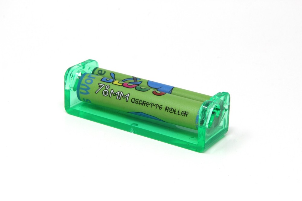 Rolling Tray, Quik Wikk Hemp Wick, 78mm Cigarette Rolling Machine Fun Pack