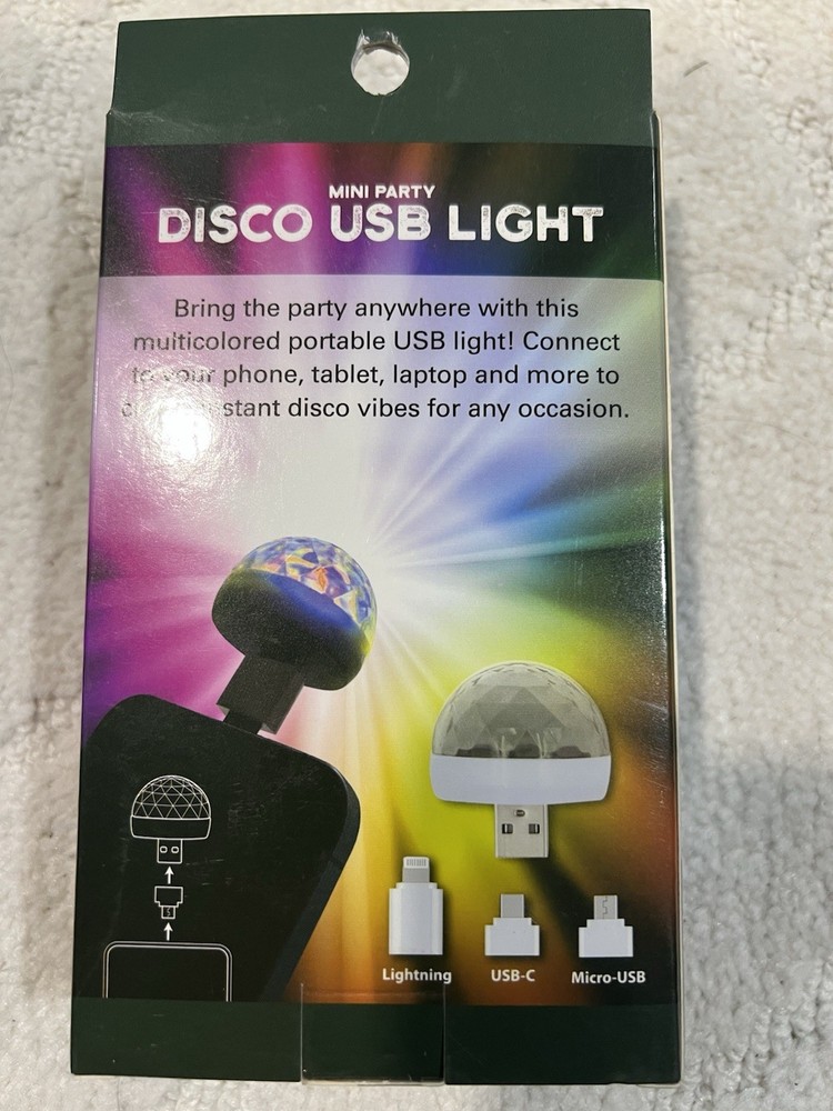 Mini Disco usb light and mini light box