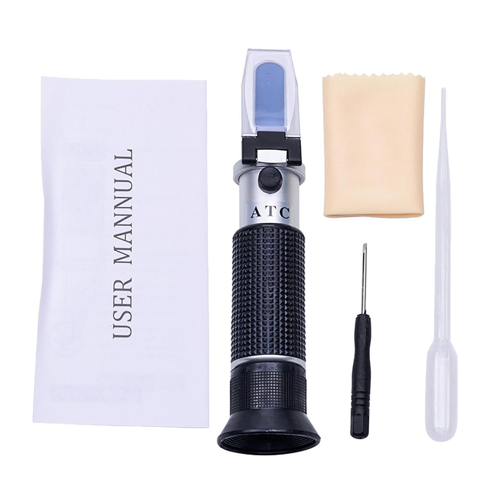 Brix Refractometer Sugar Meter Specific Gravity Handheld for Home Brewing