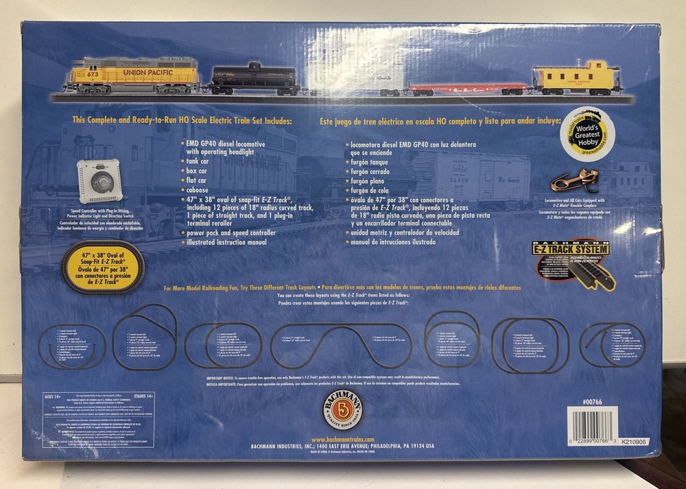 Bachmann HO Scale Track King Union Pacific Train Set #00766