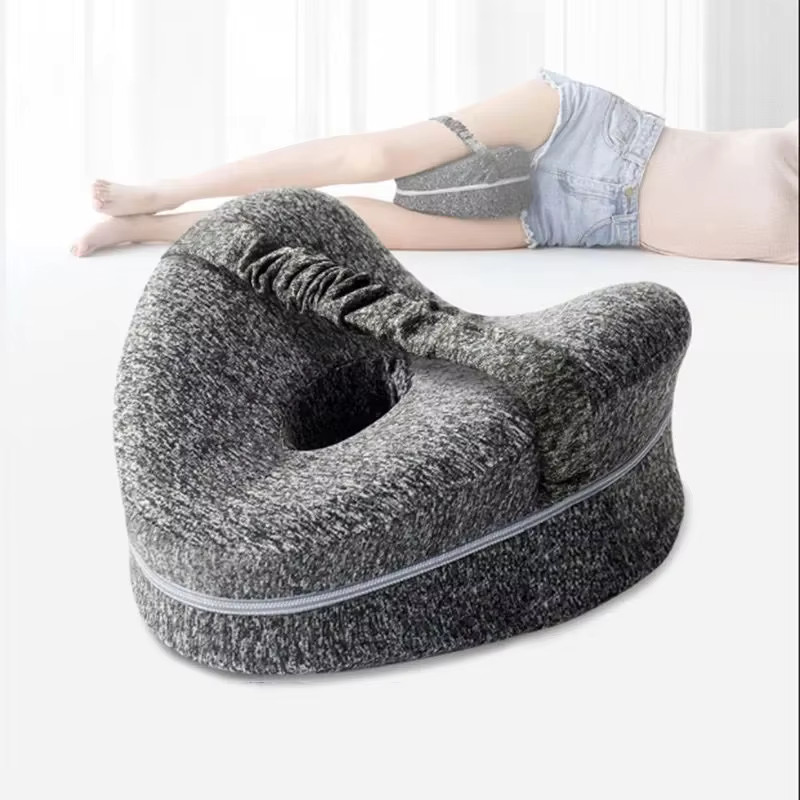 Memory Cotton Leg Pillow Hollow Heart Pregnancy Side Sleeper Sciatica