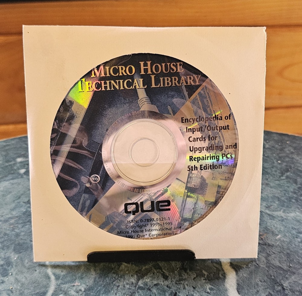 Vtg. MICRO HOUSE TECHNICAL LIBRARY CD 5th Edition 1995 NOS