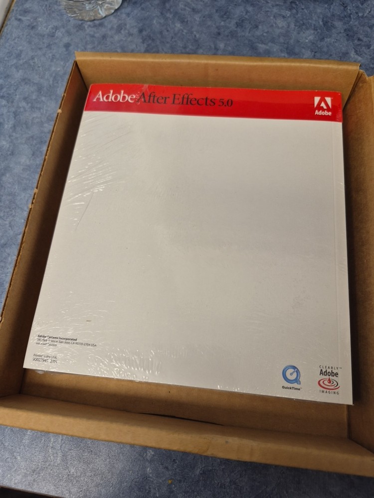 Adobe After Effects 5.0 & 5.5 Software Apple Macintosh w/ User Manuals & Plugin!