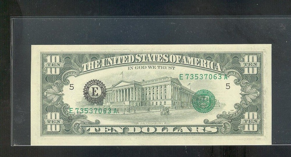 1981 == $10 ERROR ~~ OVERPRINT ON BACK .. === ~~ == CU64 EPQ ==