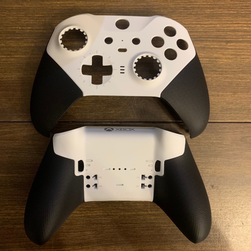 Microsoft Xbox Elite Series 2 White Controller New Front Faceplate & Back Shell