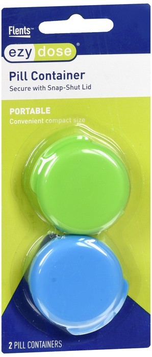Ezy Dose Pill Containers Snap-Shut Lid 2 EA