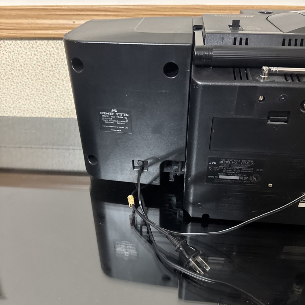 JVC PC-X100 CD PORTABLE SYSTEM