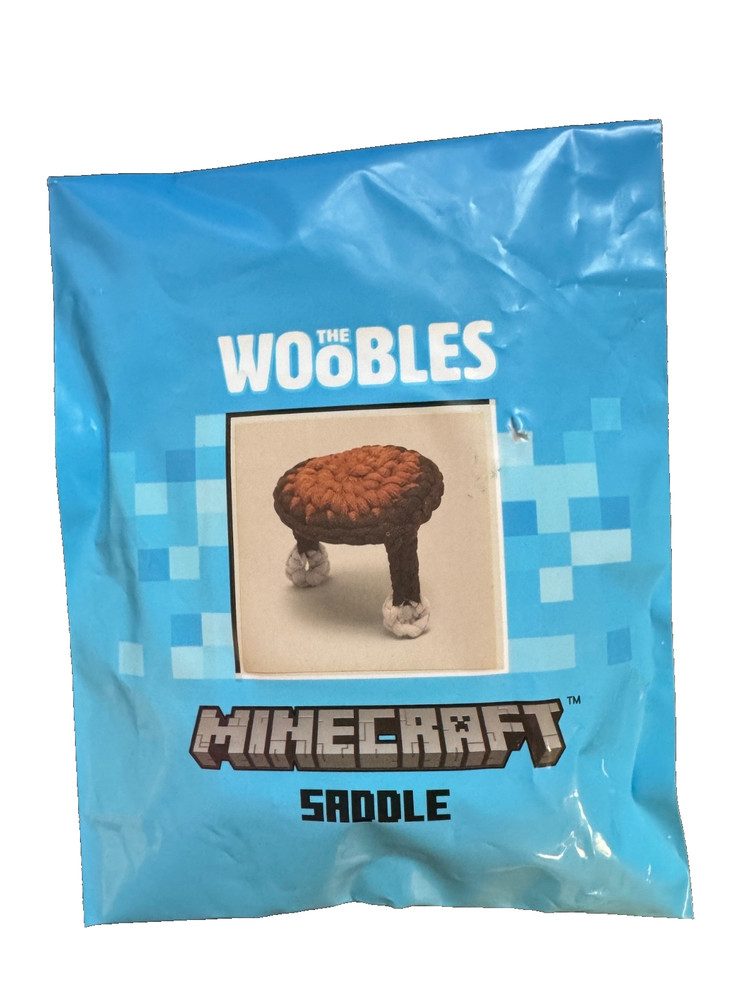The Woobles Minecraft Saddle-Tiny Accessory-New