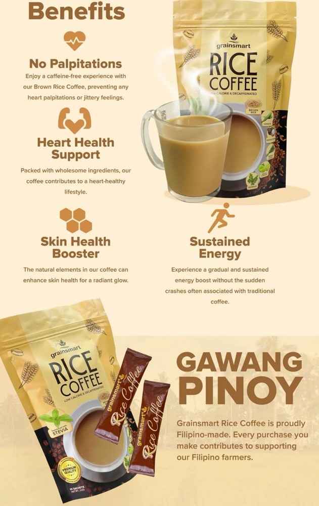Grainsmart RICE COFFEE 10sachet