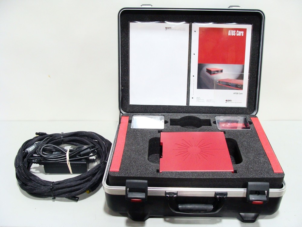 GOM Atos Core 135 Metrology 3D Scanner W/ Calibration Panel & Case - NO SOFTWARE