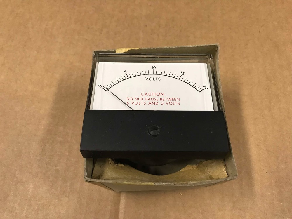 Vintage Voltage Panel Meter - Untested
