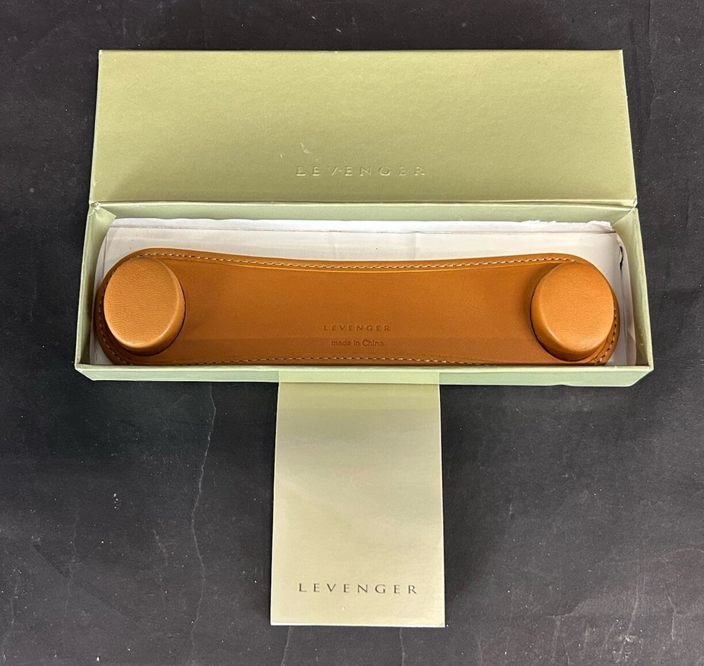 Levenger Leather Book Page Keeper Holder