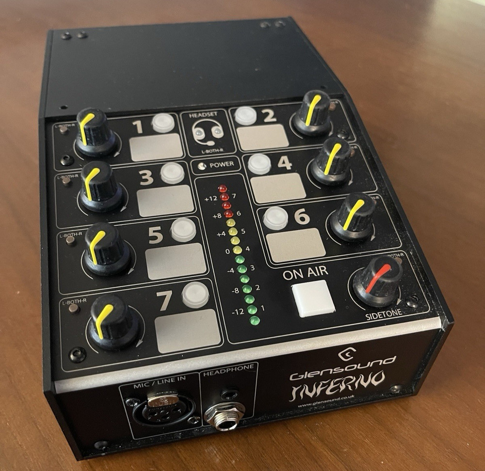 Glensound Inferno Commentator’s Console with Dante Connectivity
