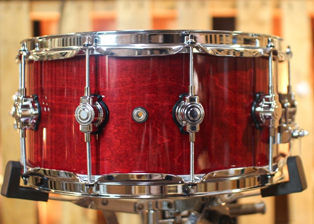 DW Performance Cherry Stain Lacquer Snare Drum - 6.5x14