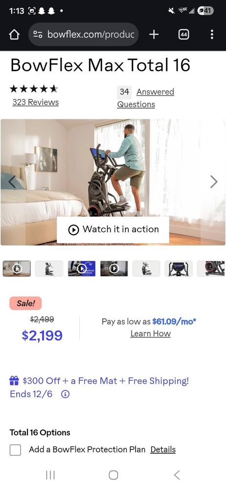 Bowflex max Total 16