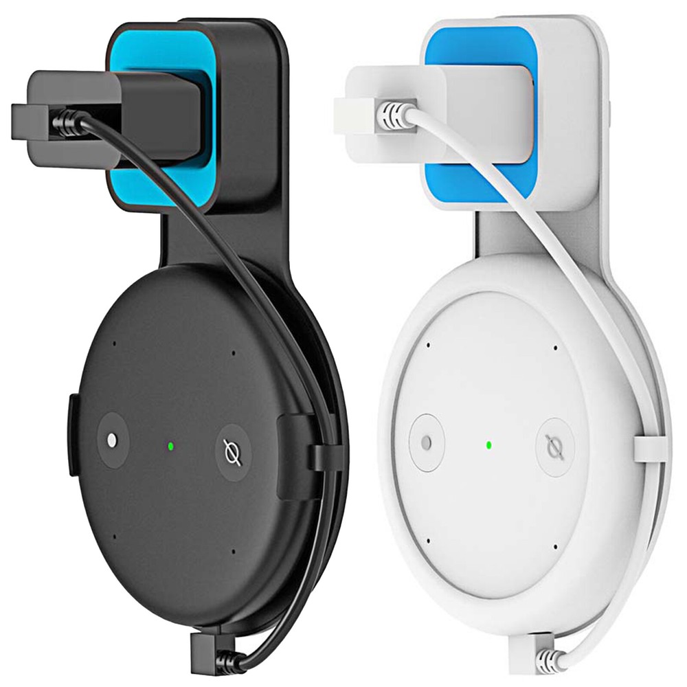 Wall Plug Power Supply Bracket Mount Holder Adapter for Amazon Echo Input