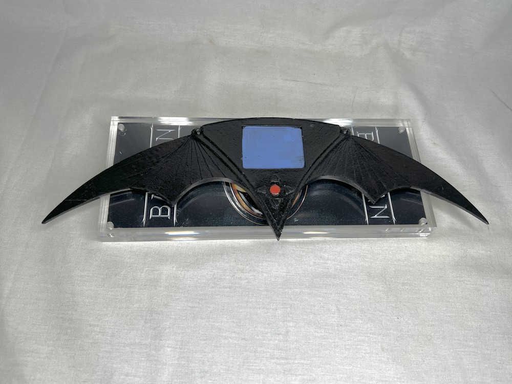 Batman Returns Batarang, Display Plaque, Solid Resin, Real Prop Replica