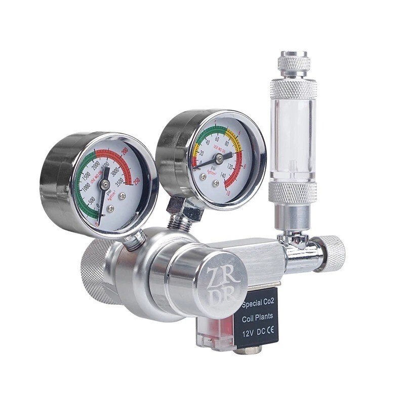 Aquarium Check Valve Regulator Diffuser Reactor Dual Head CO2 Bubble Counter