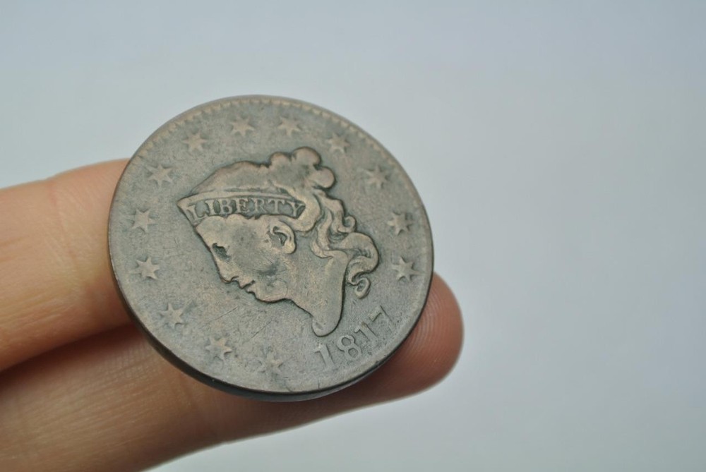 1817 Coronet Large Cent, Fine Condition - C3125