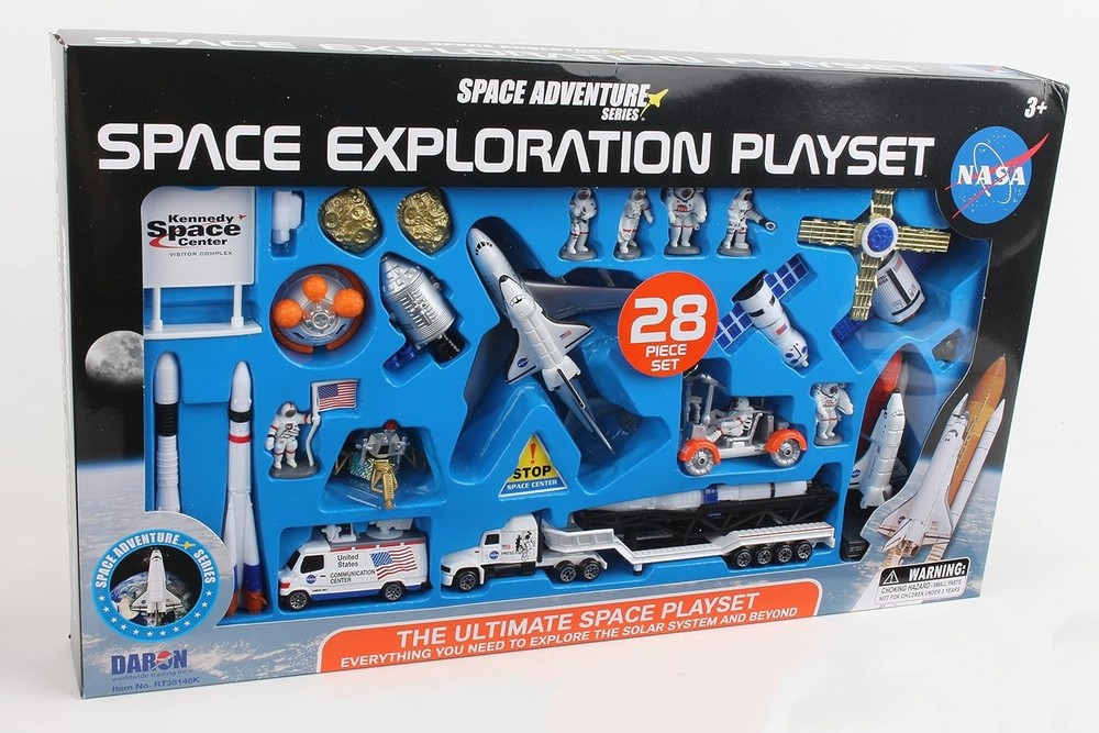 Space Shuttle Playset 28pc NASA Authentic Die-Cast Kennedy Space Center