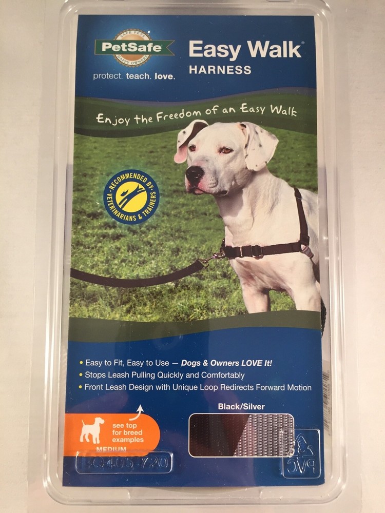 PetSafe Easy Walk Harness Medium Black/Silver