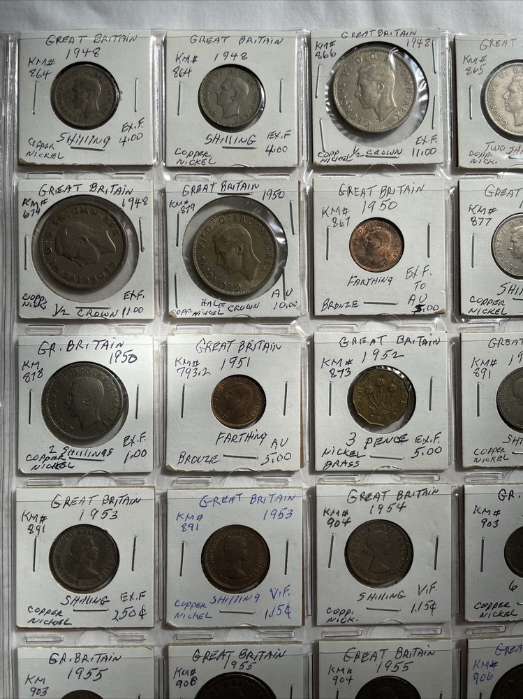 Great Britain 1948-1956 Mixed Coins