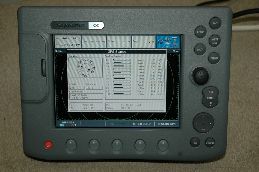 Raymarine C80 MFD #E02020 Bench Tested