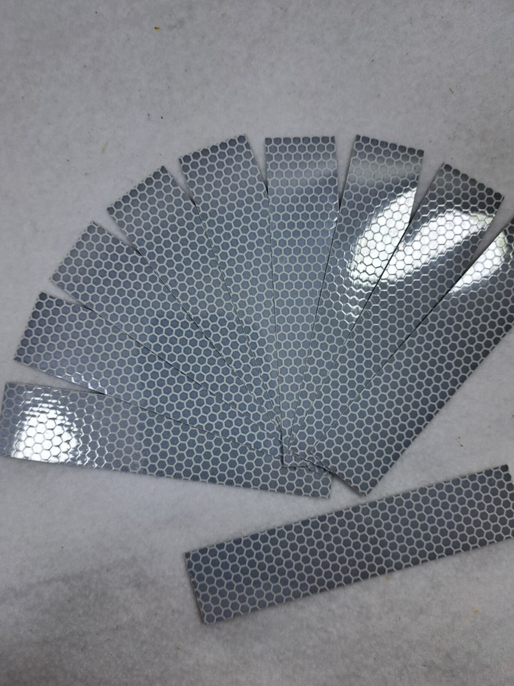 Reflective Silver Adhesive Strips, 1"x5" 10 pk.