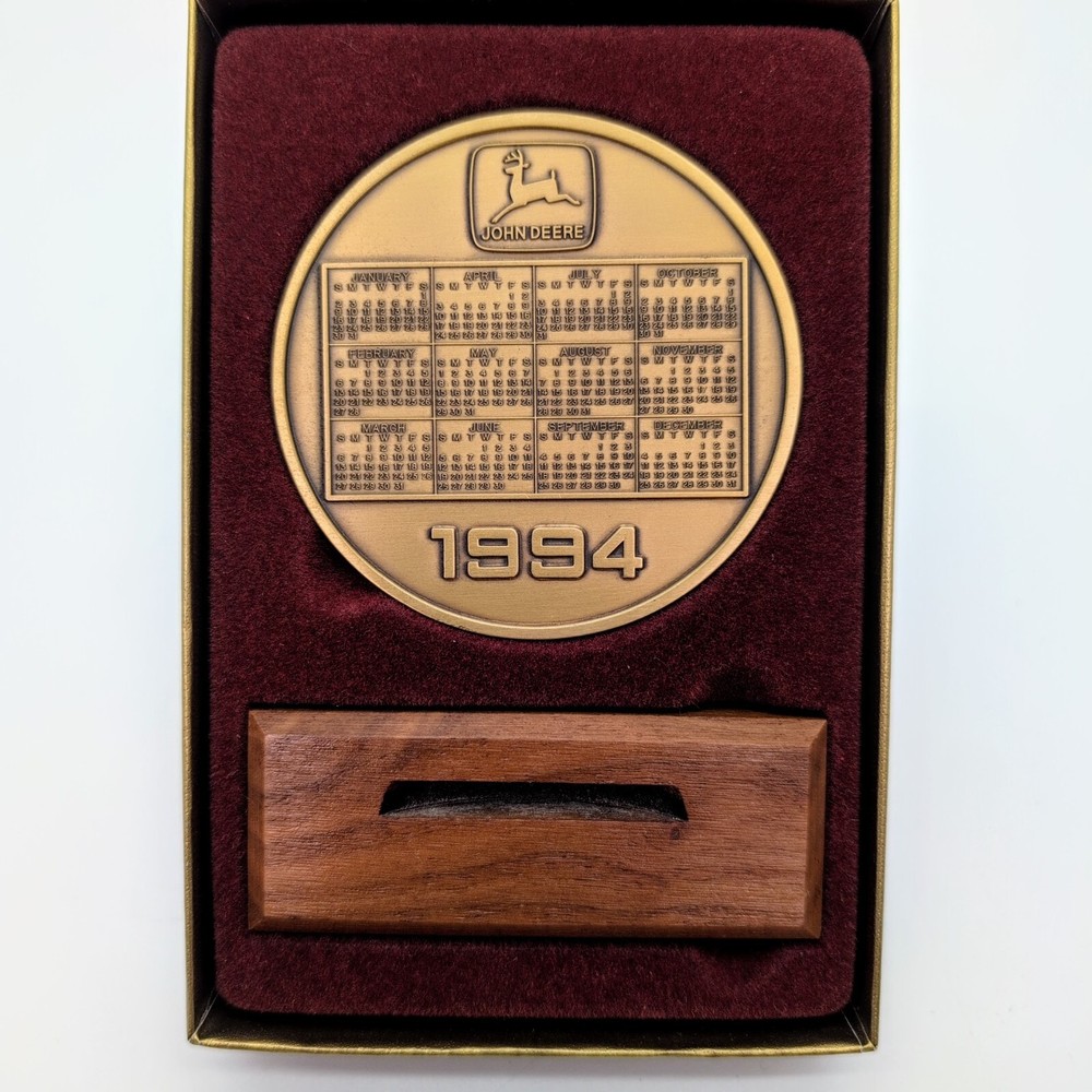 John Deere 1994 Calendar Medallion