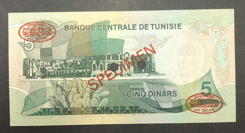 Tunisia Banknote Specimen P68s