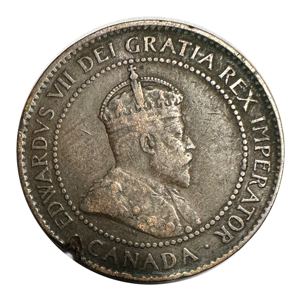 1903 Canada Large One Cent Nice Color, Notch in Rim
