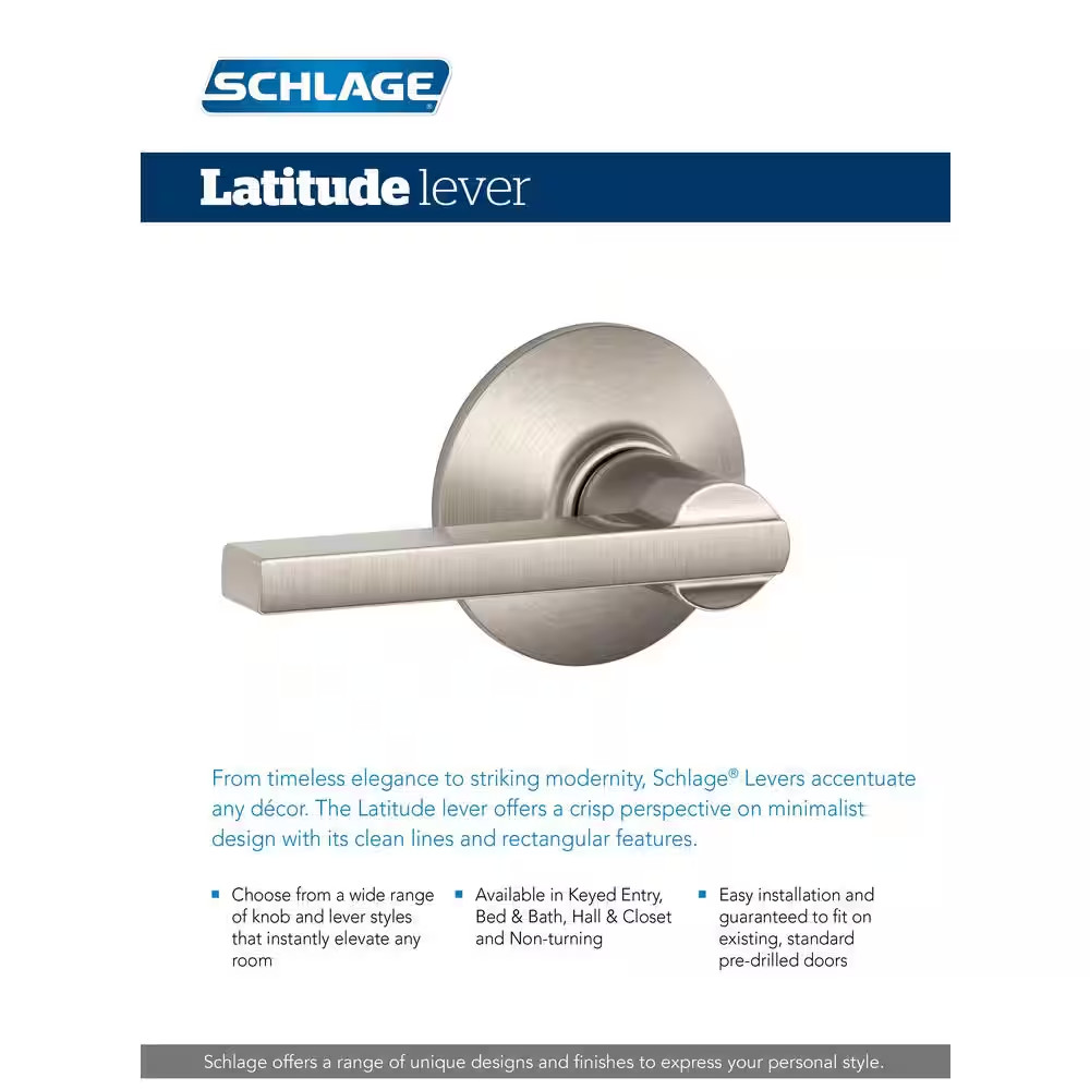 Latitude Aged Bronze Privacy Bed/bath Door Handle |