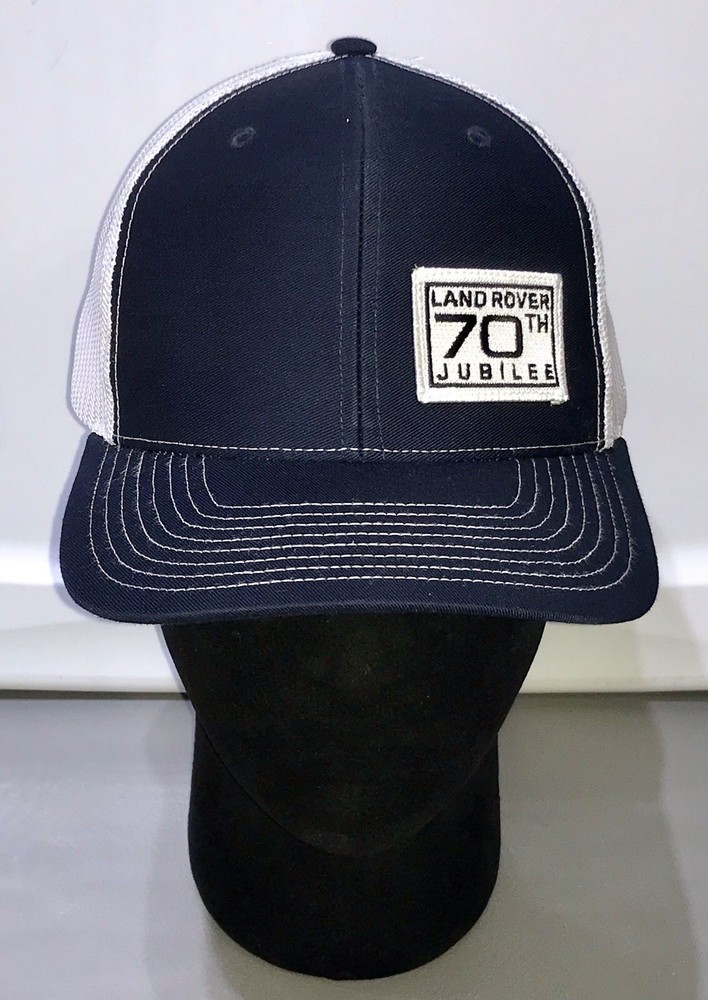 Land Rover 70th Jubilee 2018 StrapBack Mesh Richardson Blue & White Cap
